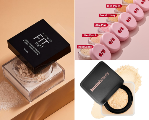 BEST LOOSE POWDERS⭐️ cover photo collage