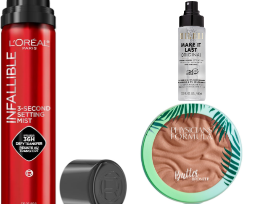 Drugstore Products for Skin and Makeup cover photo collage