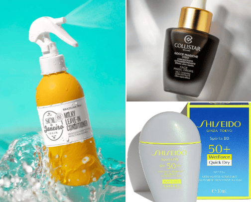 Summer products☀️⛱️🌊 cover photo collage