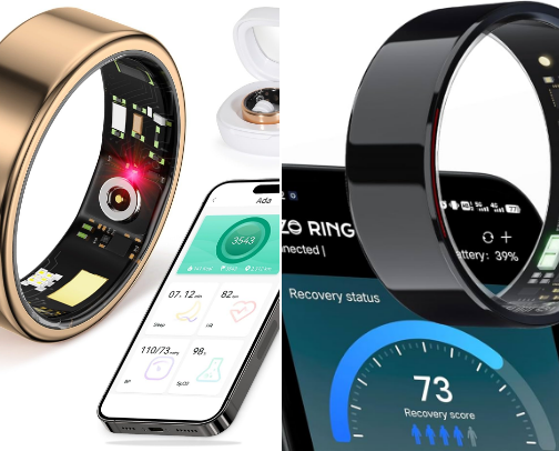 Smart Ring Fitness Tracker Ring for Men Women cover photo collage