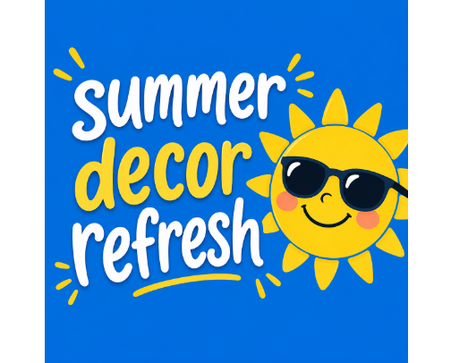Summer Decor Refresh cover photo collage