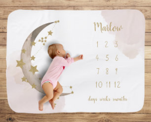 Adorable and uniquely designed Baby blankets cover photo collage