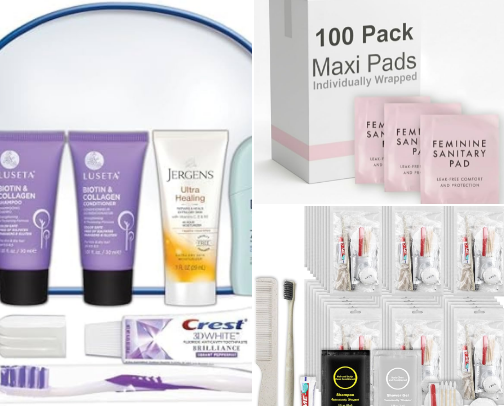 Top items needed at a woman’s shelter cover photo collage