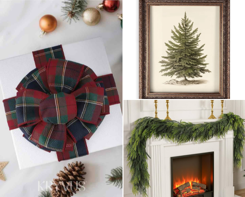 A Ralph Lauren Inspired Christmas cover photo collage