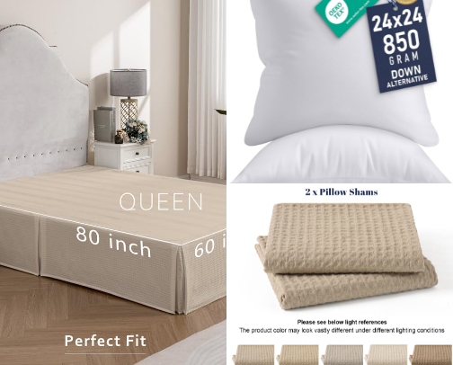 Neutral Bedroom Decor and Inspo cover photo collage