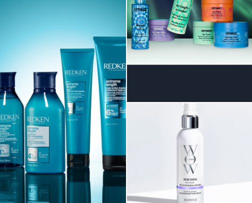 Hair products cover photo collage