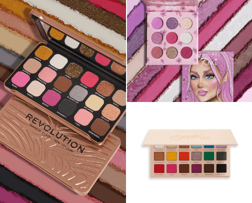 Vegan makeup cover photo collage