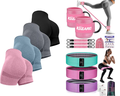 workout equipment cover photo collage