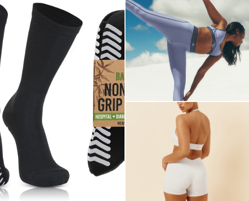 Pilates and yoga cover photo collage