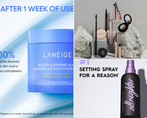 My favorite beauty recs cover photo collage