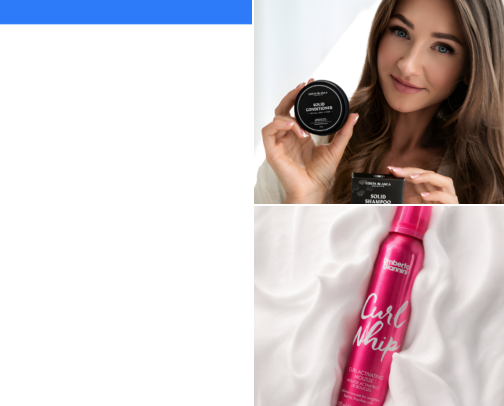 Hair products cover photo collage