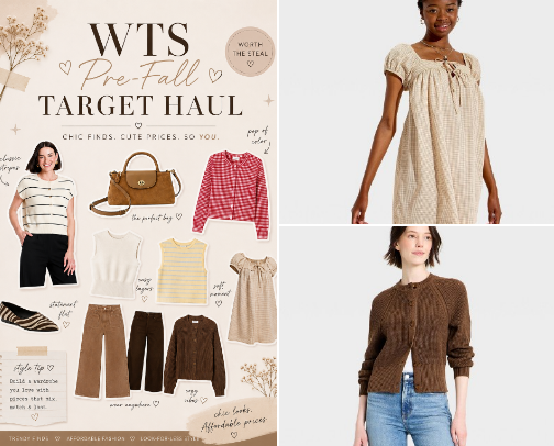 Pre Fall Target Haul cover photo collage