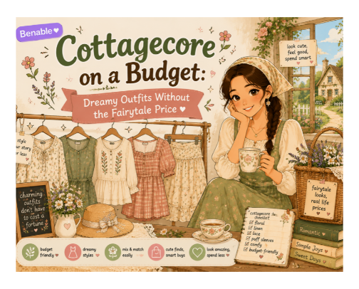 Cottagecore on a Budget: Dreamy Outfits Without the Fairytale Price cover photo collage