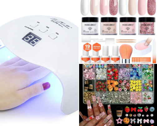 Nails kits at home cover photo collage