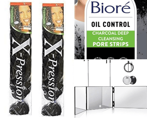 Beauty products cover photo collage