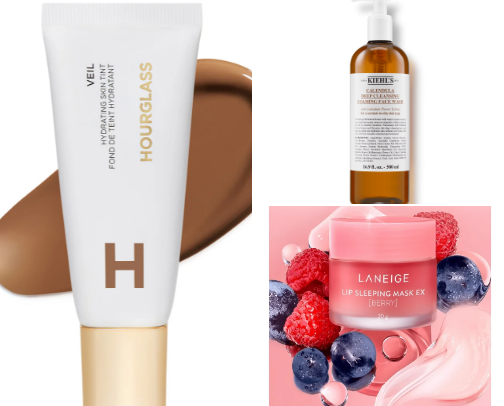 beauty must haves 🫧💄 cover photo collage