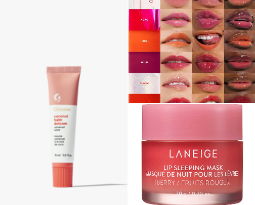 Lippies/Lip products cover photo collage