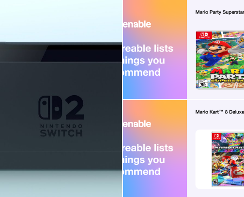 Nintendo Switch 2 Accessories cover photo collage
