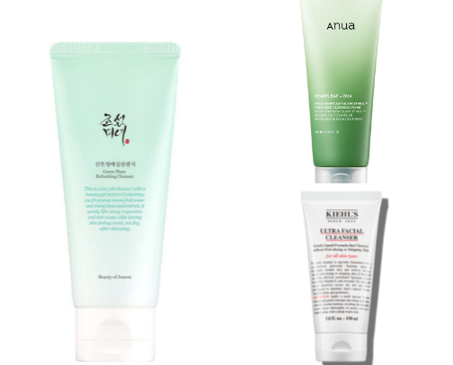 skincare essentials for sensitive skin girlies<3 cover photo collage