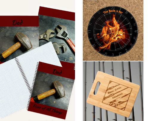 Gifts for Dad, the Fixer, the Fisherman, the Firestarter, the Fun Dad cover photo collage