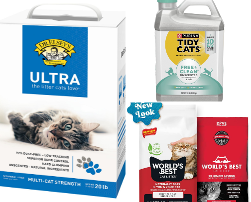 Cat litter cover photo collage