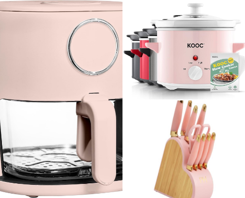 Pink Kitchen cover photo collage
