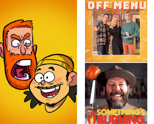 🎬 The Ultimate Free-to-Watch (or Listen) YouTube Rotation to Keep You Belly-Laughing | Podcasts, Stand-Up & Shows That Actually Make You Laugh cover photo collage