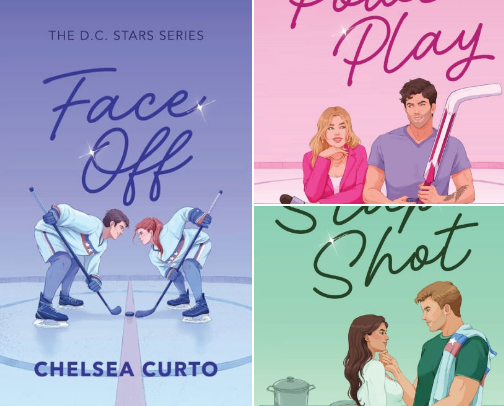 My favourite hockey romances! cover photo collage