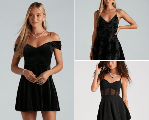 Hoco Dresses cover photo collage