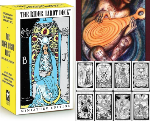 Oracle and Tarot Card Deck Recs cover photo collage