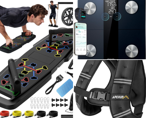 Men's Home Gym Essentials cover photo collage