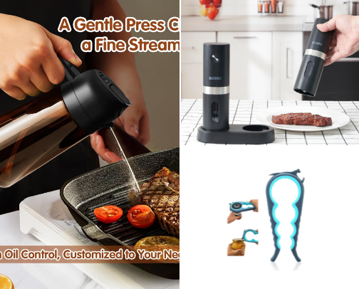12 Amazon Kitchen Gadgets That Actually Save You Time cover photo collage