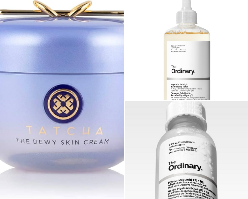 Current skincare favourites cover photo collage