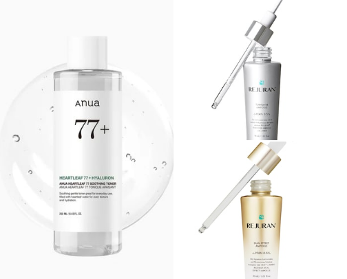 🧴Dehydrated, Oily & Acne-Prone Daily Routine (Anti-Aging Approved!) cover photo collage