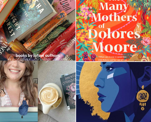 books to add to your TBR for Latine Heritage Month cover photo collage