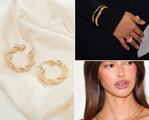 Elegant Jewelry for Gold Lovers: Timeless Pieces for Everyday Style cover photo collage