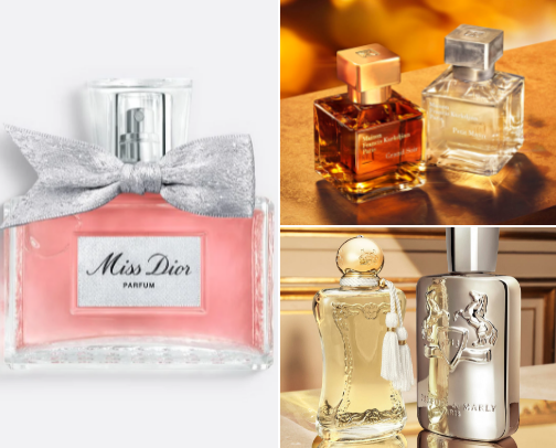 popular women’s fragrance brands—from luxury to affordable—so you can explore different styles and vibes 💖 cover photo collage