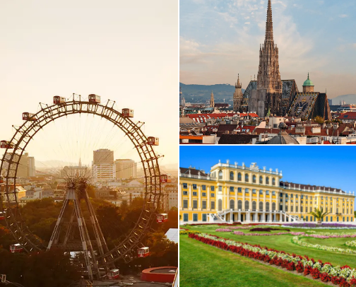 Vienna Uncovered: Charm & Culture ✨🏰🎶 cover photo collage