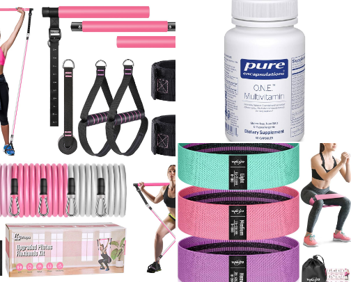 ✨️ The Essentials for Your at Home Workouts 🏋🏽‍♀️ to Fuel Your Body 💪🏽 and Elevate Your Wellness Game. 🌱 cover photo collage