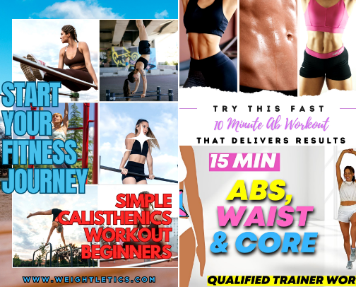 Total Body Burn: Abs, Core & Weight Loss Workouts cover photo collage