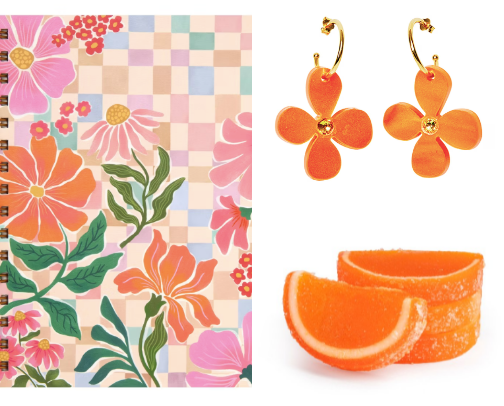 Orange Aesthetic cover photo collage