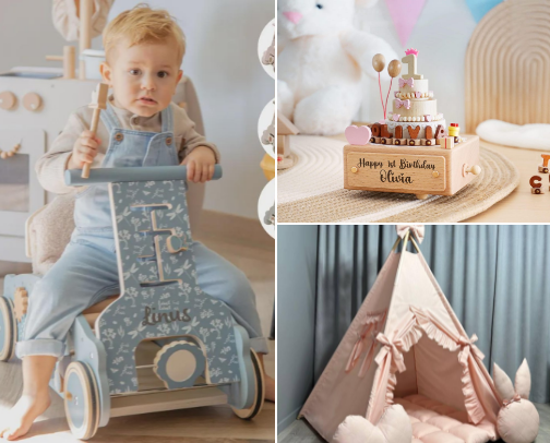 1-3 years old birthday gift inspo cover photo collage