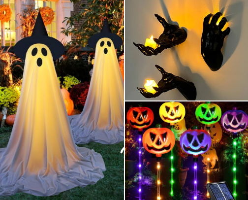 Outdoor Halloween Decorations cover photo collage