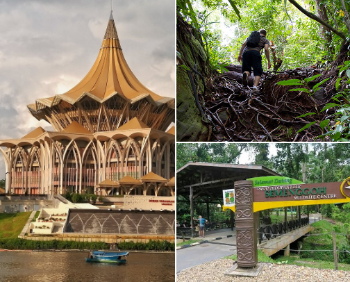 Top Vacation Spots in Kuching, Malaysia cover photo collage
