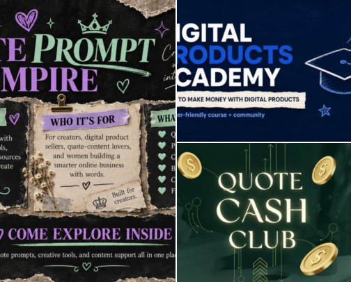 FREE Skool Communities for Beginner Digital Product Sellers cover photo collage