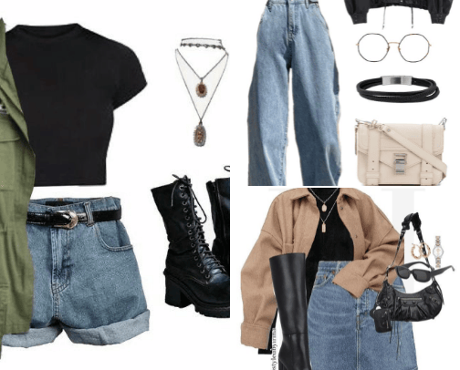 Woman's fashion cover photo collage