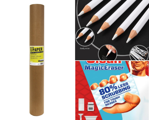 Paper Banner Painting Supplies cover photo collage