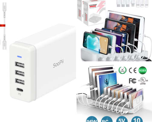 I Finally Found a Charging Station That Stopped Our Family's Nightly Cord Chaos cover photo collage