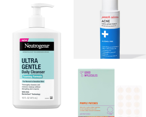 Acne Prone Skincare cover photo collage