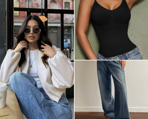 Simple but elevated chic look- SHEIN cover photo collage